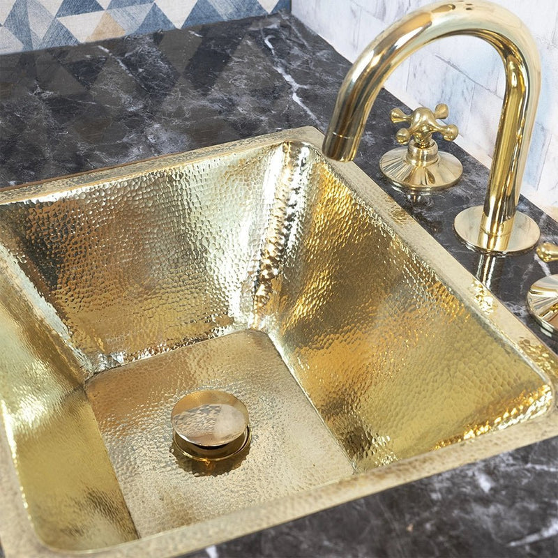 Bathroom Renovation Guide featuring Handcrafted Unlacquered Brass Bathroom Sink