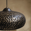 Brass dome pendant with hammered finish – farmhouse kitchen island lighting – Brass For Homes