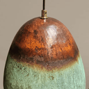 Handcrafted verdigris copper bell pendant light with oxidized patina – Brass For Homes
