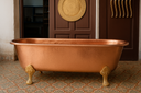 Antique Brass Hammered Bathtub bathtub fixture for bathrooms, freestanding tubs, and classic bath interiors - view 3