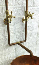 Antique Copper Wall Mount Faucet Sink wall mount faucet for wall-mounted sink layouts, bathrooms, kitchens, and compact wash spaces - view 4