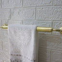 Unlacquered Brass Towel Hanger Bathroom bathroom hardware for bathrooms, powder rooms, towel storage, and coordinated fixture sets - view 4