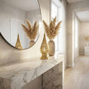 Brass Bedside Lamp — Hand-Pierced Moroccan Table Light Pendant Lighting detail view 3
