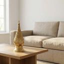 Brass Bedside Lamp — Hand-Pierced Moroccan Table Light Pendant Lighting detail view 6