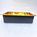 Unlacquered brass farmhouse sink – installed in kitchen with bridge faucet