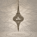 Solid brass pierced ceiling fixture showing handcrafted detail – Brass For Homes