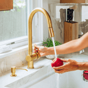 Pull Down Kitchen Faucet for Kitchen Sinks home decor accent for entryways, bathrooms, kitchens, shelves, and warm artisan interiors - view 2