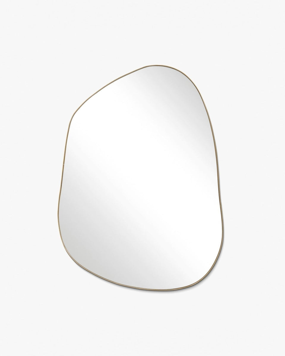 Brassy Gold Organik Mirror - Unlacquered Solid Brass Mirrors product photo