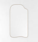 Brody Full Length Mirror - Unlacquered Solid Brass wall mirror for bathrooms, entryways, dressing rooms, and decorative wall styling - view 1