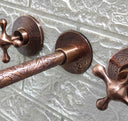 Engraved Copper Wall Mounted Faucet Sinks detail view 5