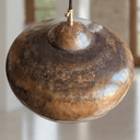 Hammered Copper Dome Pendant – Oxidized Rustic Ceiling Light for Kitchens Pendant Lighting detail view 5