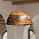 Oxidized Copper Dome Pendant – Rustic Ceiling Light for Farmhouse Kitchens Pendant Lighting detail view 4