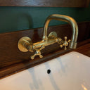 Curved Wall Mount Faucet Handcrafted Fixture Wall Mount Faucets detail view 3