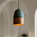 Green Patina Pendant for Vintage Dining or Bar Lighting - Brass For Homes - 