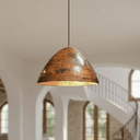 Hammered Copper Dome Pendant – Rustic Ceiling Light for Kitchen Islands Pendant Lighting product photo
