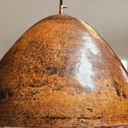 Hammered Copper Dome Pendant – Rustic Ceiling Light for Kitchen Islands - Brass For Homes - 