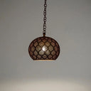 Handcrafted Brass Pendant Lamp – Moroccan Engraved Ceiling Light Pendant Lighting detail view 5
