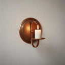 Handcrafted Copper Candle Sconce – Moroccan Rustic Wall Decor pendant light for kitchen islands, dining rooms, vanities, and warm artisan interiors - view 1
