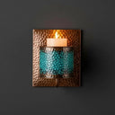 Handcrafted Polished Copper Wall Sconce – Moroccan Artisan Light Pendant Lighting detail view 4