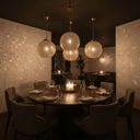Brass Globe Pendant Light – Pierced Shadow Lamp for Boho Interiors - Brass For Homes - 