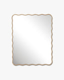 Hermosa Wall Mirror - Unlacquered Solid Brass wall mirror for bathrooms, entryways, dressing rooms, and decorative wall styling - view 1