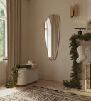 Jolene Mirror - Unlacquered Solid Brass Mirrors detail view 3
