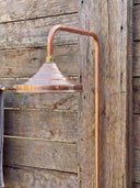 Unlacquered Solid copper shower, outdoor shower, outdoor shower home decor accent for entryways, bathrooms, kitchens, shelves, and warm artisan interiors - view 6