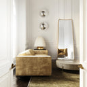 Mariposa Full Length Mirror - Unlacquered Solid Brass wall mirror for bathrooms, entryways, dressing rooms, and decorative wall styling - view 2