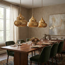 Moroccan Brass Pendant Light – Handcrafted Engraved Ceiling Lamp pendant light for kitchen islands, dining rooms, vanities, and warm artisan interiors - view 5