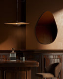 Pebble Mirror - Unlacquered Solid Brass wall mirror for bathrooms, entryways, dressing rooms, and decorative wall styling - view 3