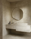 Roland Mirror - Unlacquered Solid Brass wall mirror for bathrooms, entryways, dressing rooms, and decorative wall styling - view 2