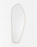 Rosé Mirror - Unlacquered Solid Brass wall mirror for bathrooms, entryways, dressing rooms, and decorative wall styling - view 1