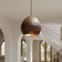 Artisan solid copper dome pendant with natural patina — 6 sizes available — Brass For Homes