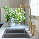 Unlacquered Natural Brass Kitchen Faucet Kitchen Faucets product photo