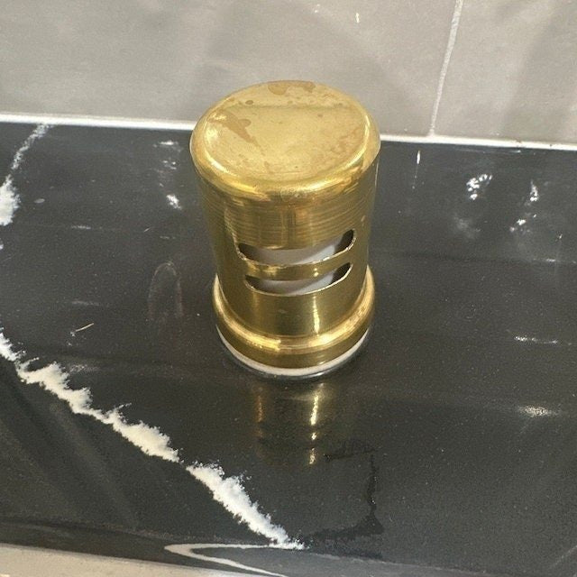 Unlacquered Brass Air Gap Cover home decor accent for entryways, bathrooms, kitchens, shelves, and warm artisan interiors - view 1