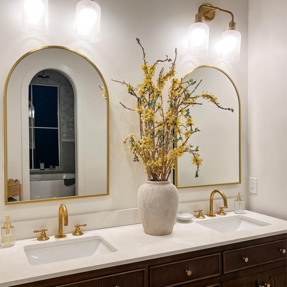Unlacquered Brass Bathroom Sink Faucet Bathroom Faucets product photo
