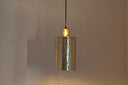 Unlacquered Brass Cylindric Pendant Light Pendant Lighting detail view 2