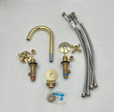 Unlacquered Brass Deck Mounted Bathroom Faucet Bathroom Faucets detail view 3