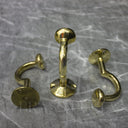 Unlacquered Brass Wall Hooks Crescent bathroom hardware for bathrooms, powder rooms, towel storage, and coordinated fixture sets - view 3