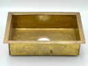Unlacquered Brass Kitchen Sink home decor accent for entryways, bathrooms, kitchens, shelves, and warm artisan interiors - view 3