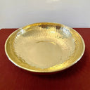 Unlacquered Brass Pedestal Bowl Home Decor detail view 2