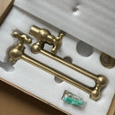 Unlacquered Brass Pot Filler Kitchen Faucets detail view 2