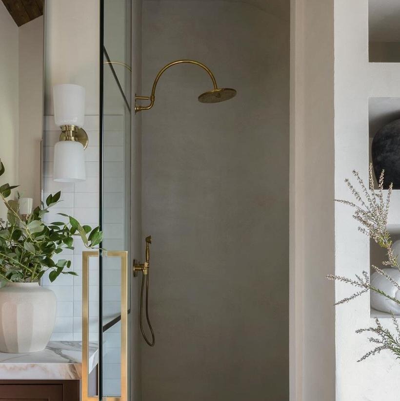 Unlacquered Brass Shower System Shower Systems product photo