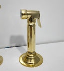Unlacquered Brass Sprayer home decor accent for entryways, bathrooms, kitchens, shelves, and warm artisan interiors - view 2